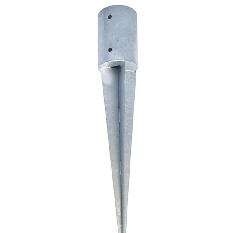 Einschlagbodenhülse für Rundpfosten 81x600 mm