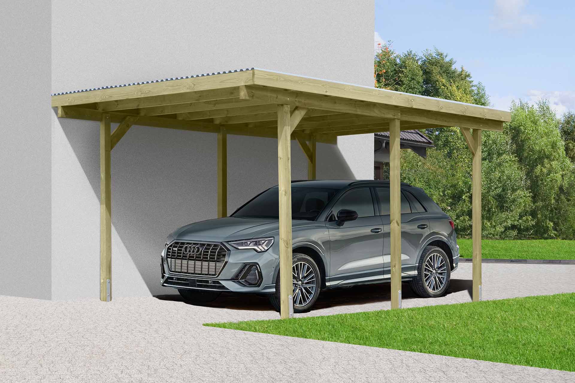 Einzelcarport Delta GRÜN