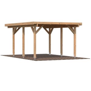 Einzelcarport mit Flachdach Karl 1 / 11,7 m²