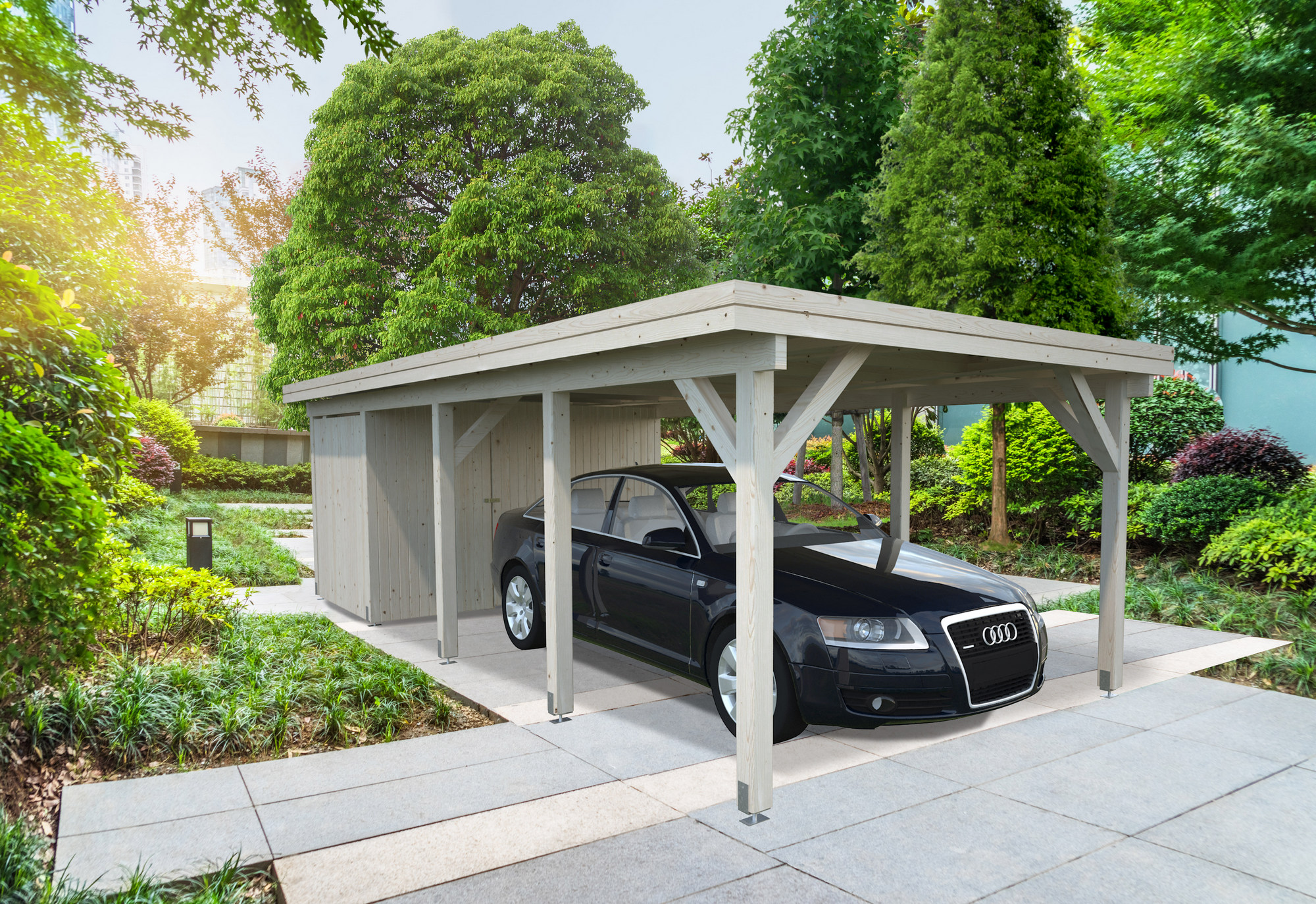 Geräteraum zu Einzelcarport Karl 2 / 23,1 m²