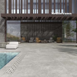 Feinsteinzeug-Terrassenplatten ARENITE grau Feinsteinzeug-Terrassenplatten ARENITE grau