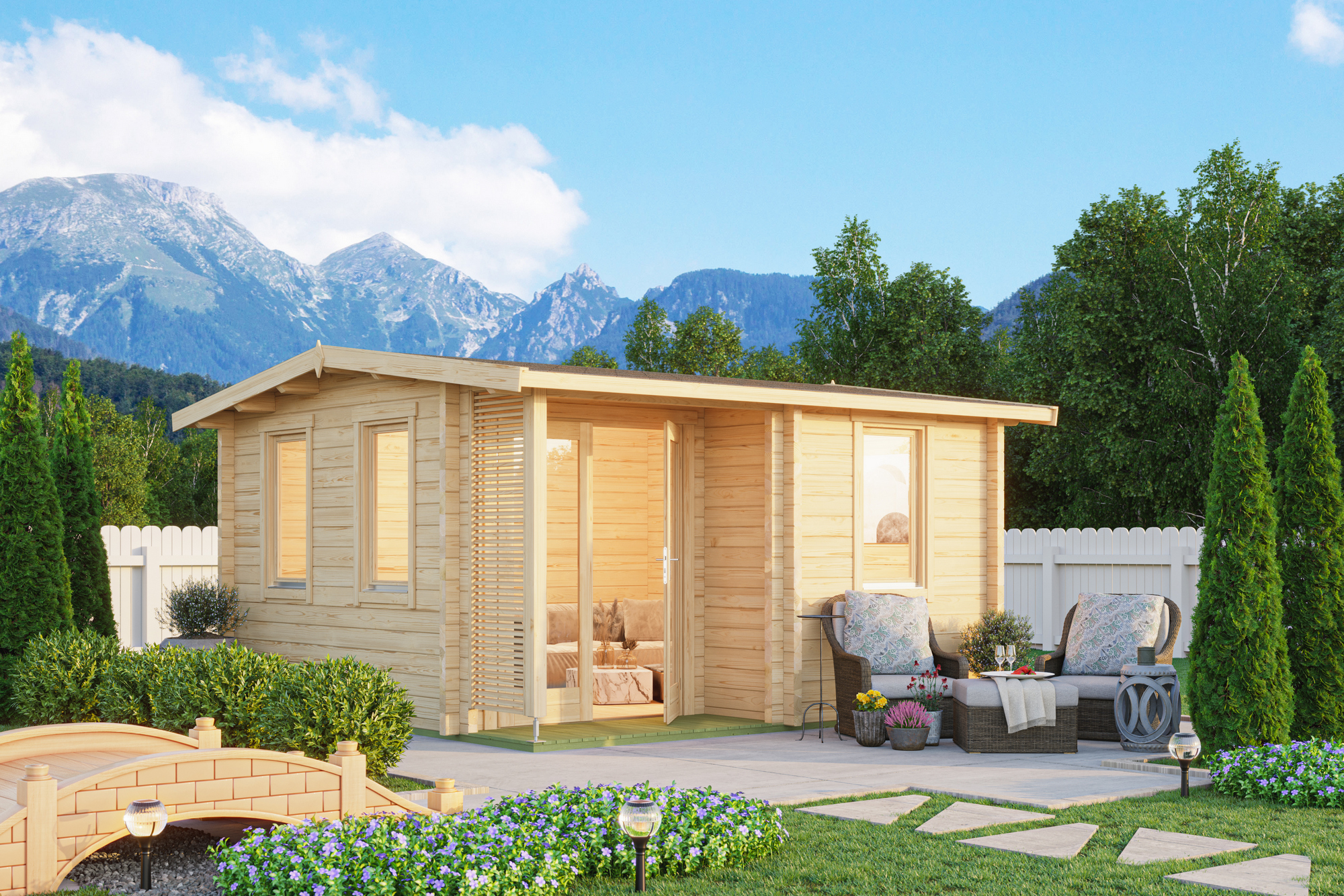 Ferienhaus Dingwall ISO in L-Form
