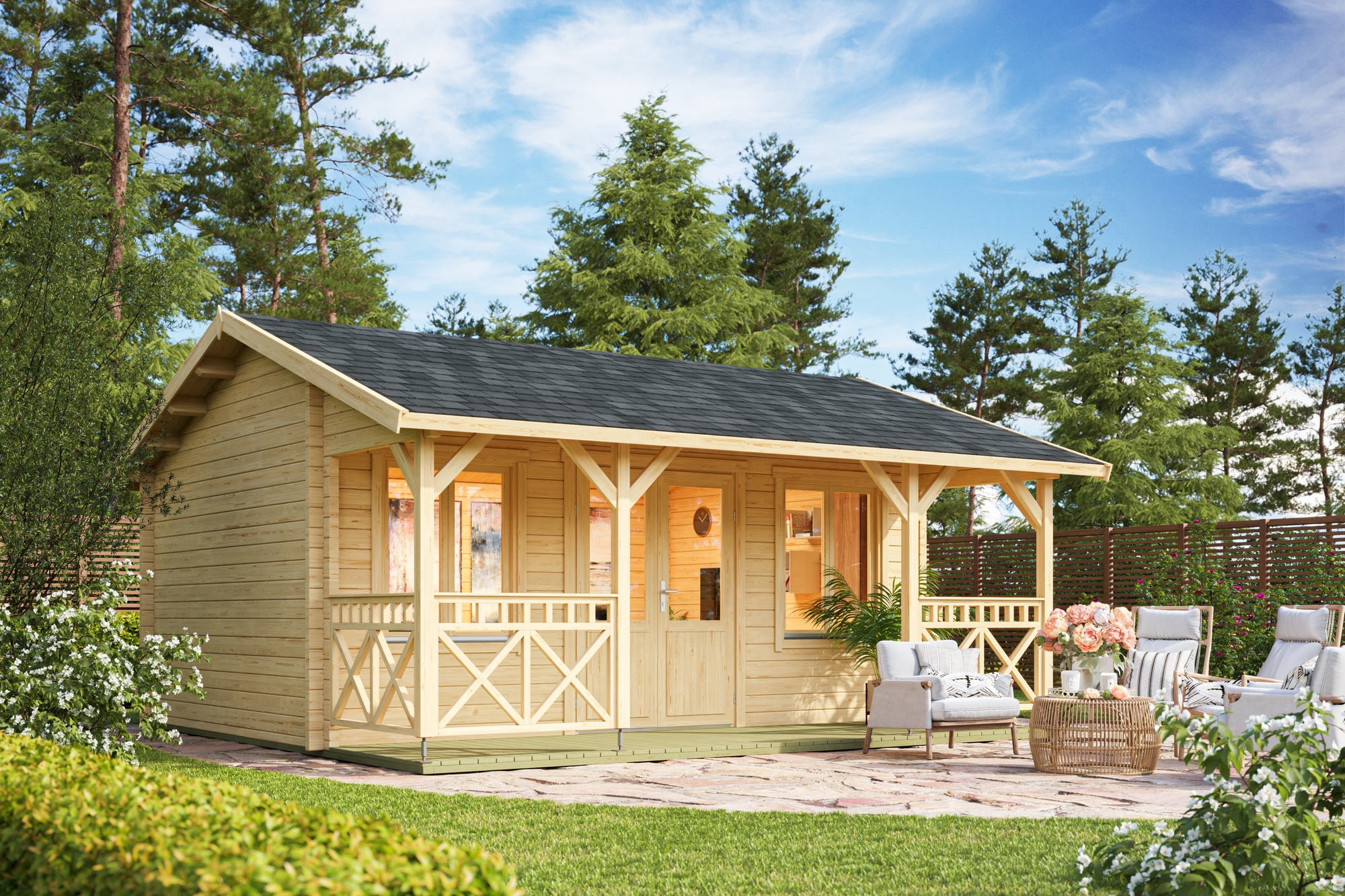 Ferienhaus Staffordshire ISO mit Terrasse