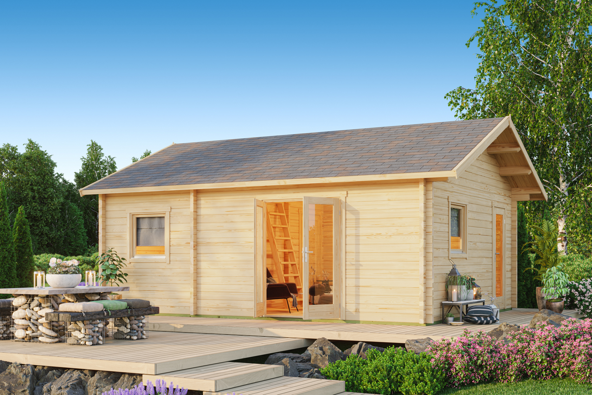 Ferienhaus Volta mit 4 Räumen und Schlafboden