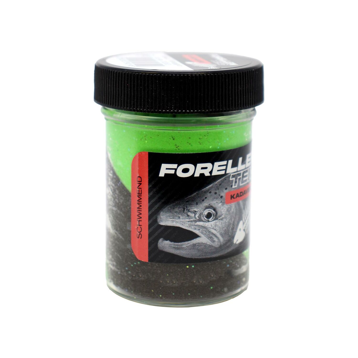 FTM Forellenteig Kadaver schwimmend 50 g Schwarz / Frühlingsgrün