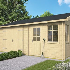 2-Raum-Holzgarage Moa ISO 2-Raum-Holzgarage Moa ISO