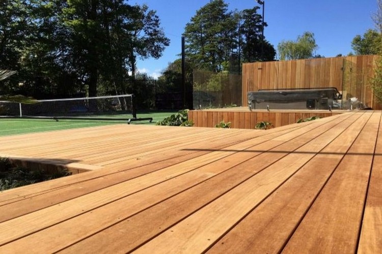 26 m² Garapa Terrassendielen 21x145 mm
