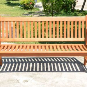 Gartenbank New Jersey, 3-Sitzer aus Eukalyptusholz geölt