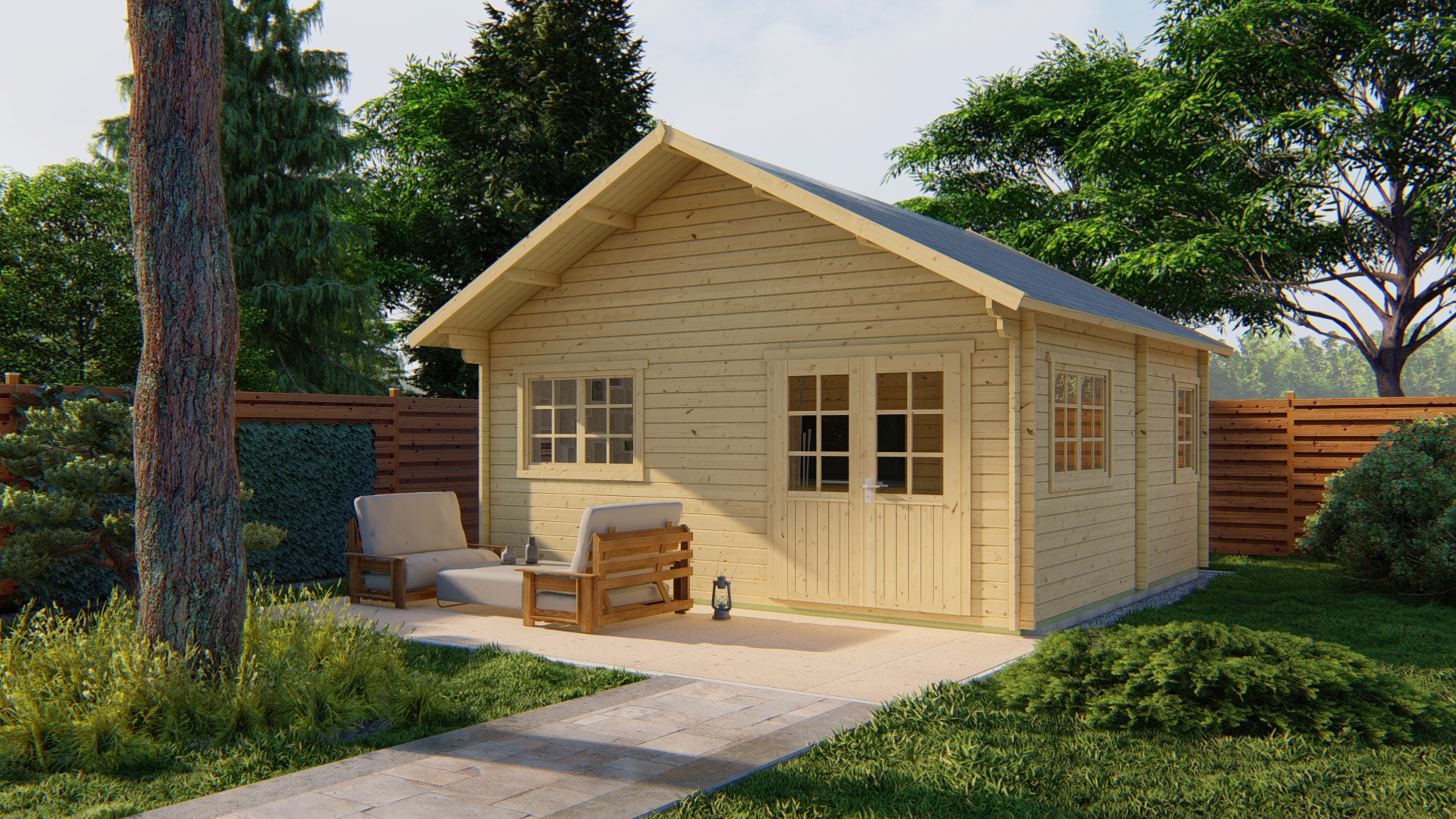 3 Raum Gartenhaus Big Llanes ISO