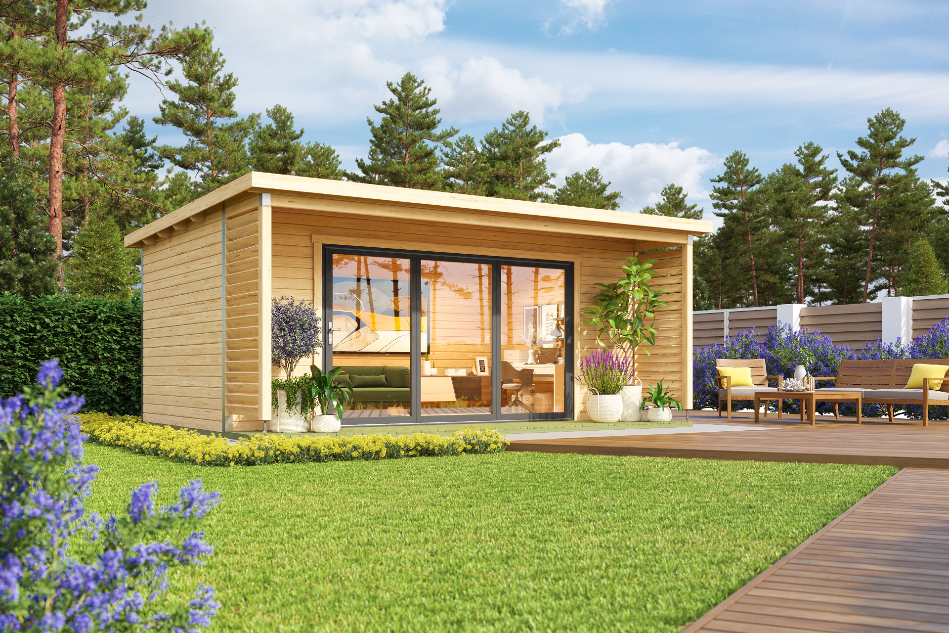 Gartenhaus mit Terrasse Liverpool 3