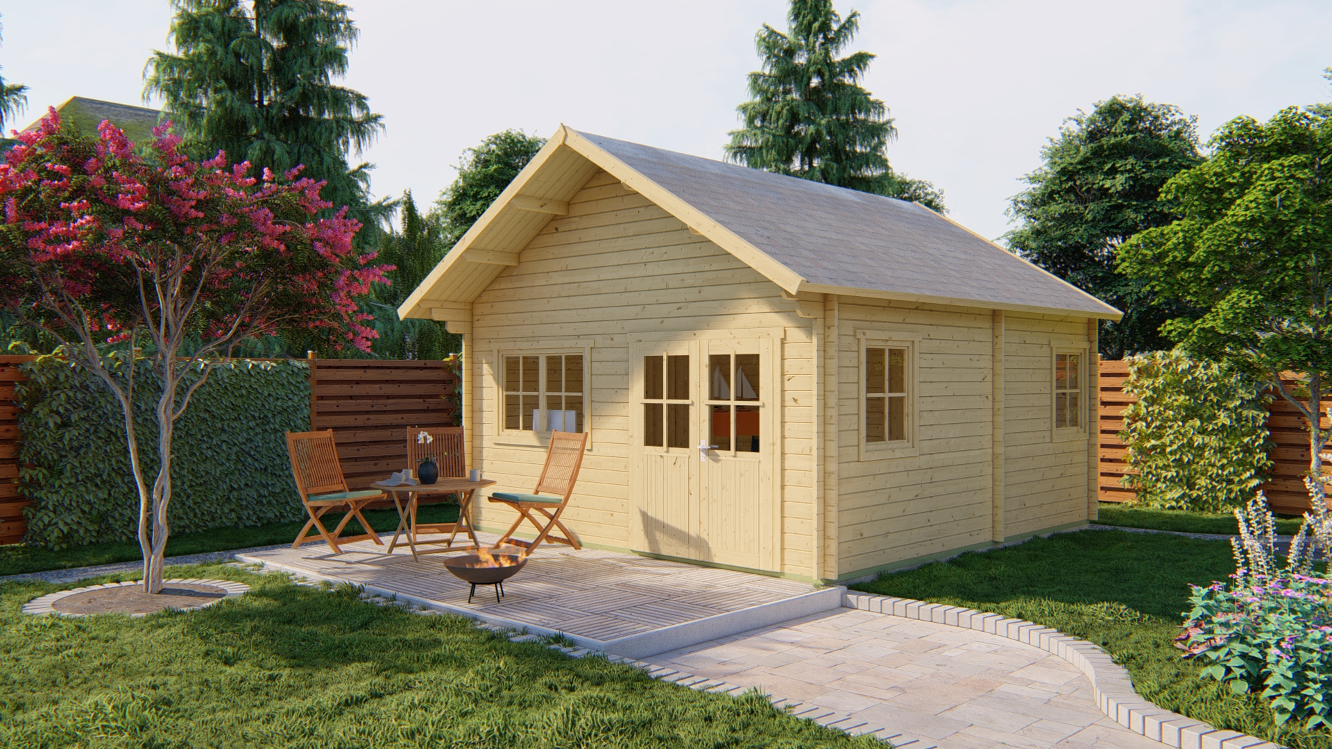 3 Raum Gartenhaus Llanes