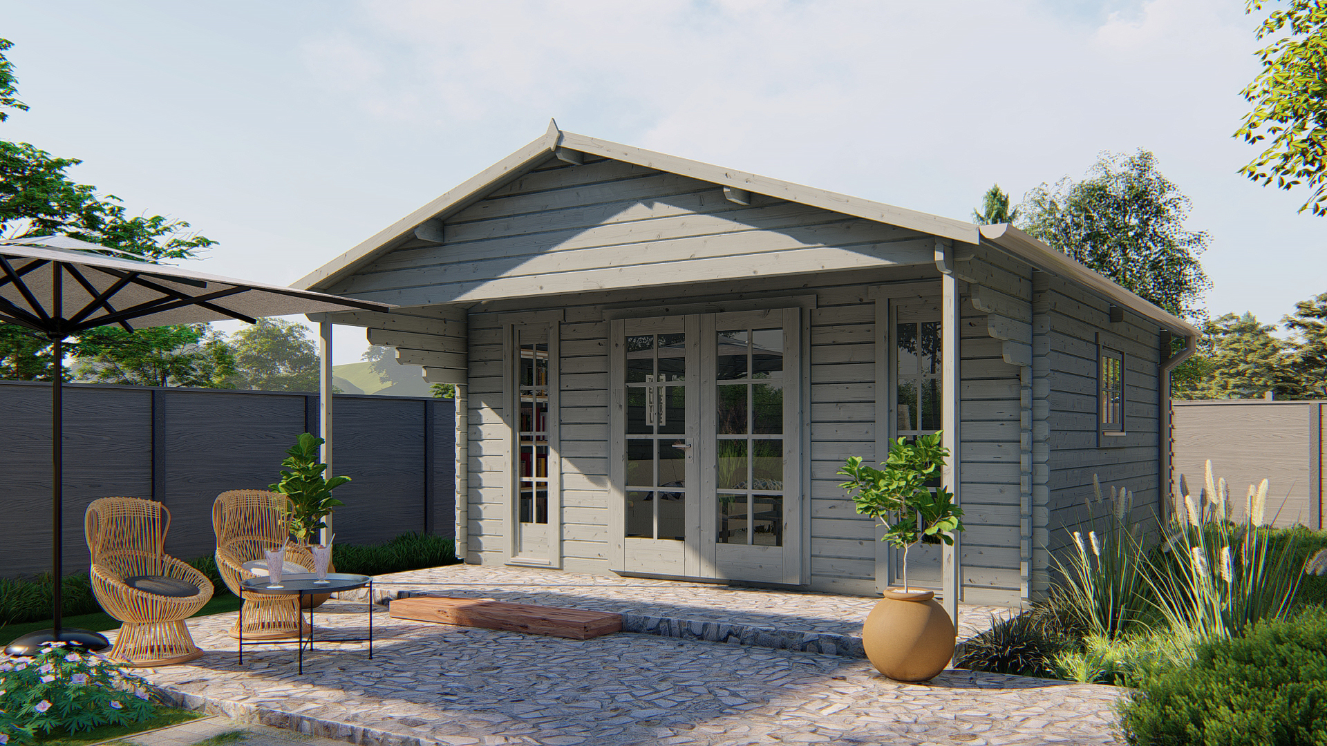 Gartenhaus mit Terrasse Emiel ISO