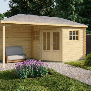 Gartenhaus mit Unterstand Rianne