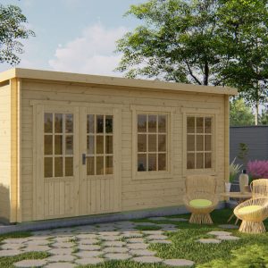 Pultdach-Gartenhaus Sadie ISO