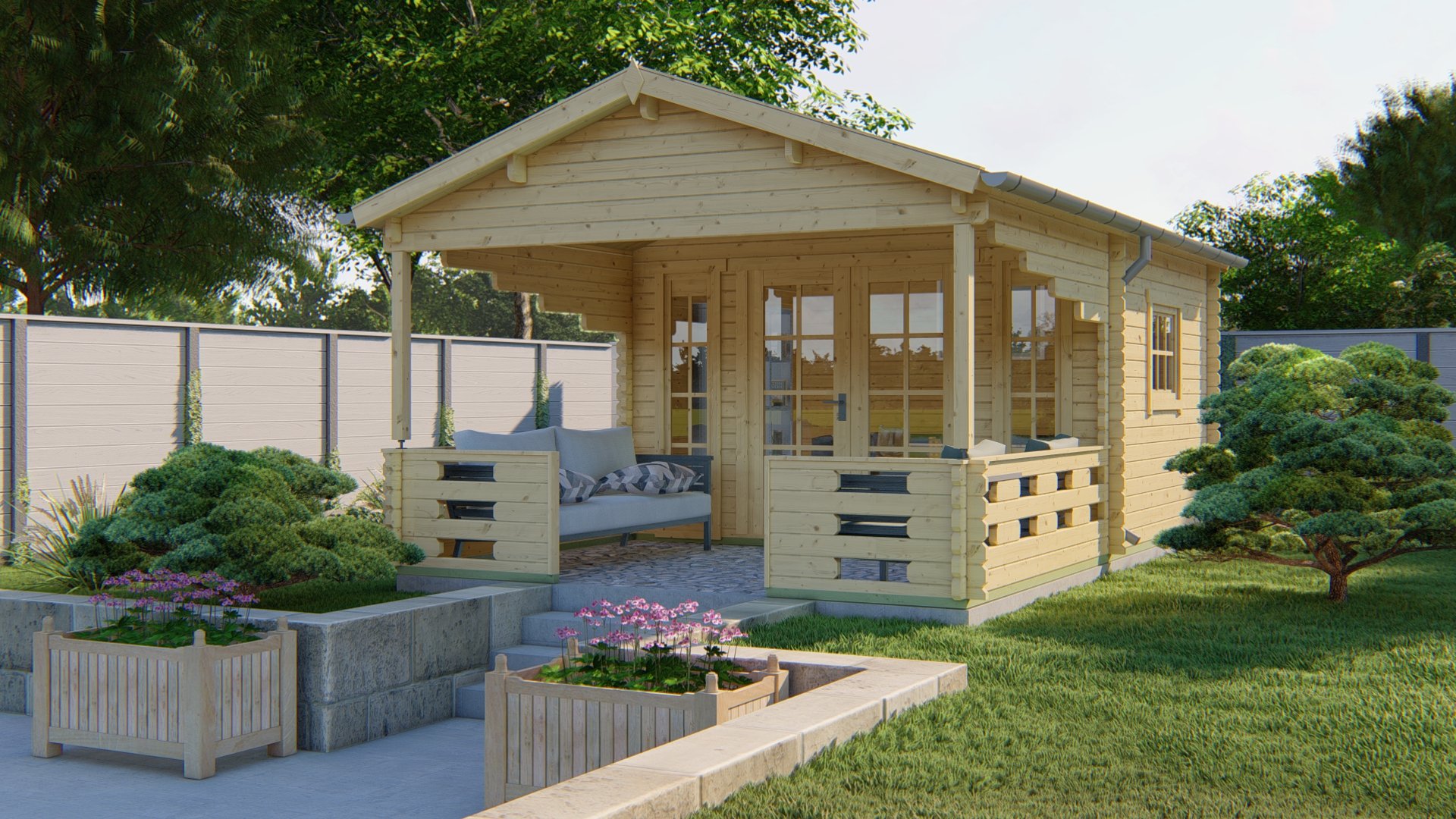 Gartenhaus mit Terrasse Sanstrov ISO