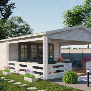 Gartenhaus Sheffield ISO mit Terrasse