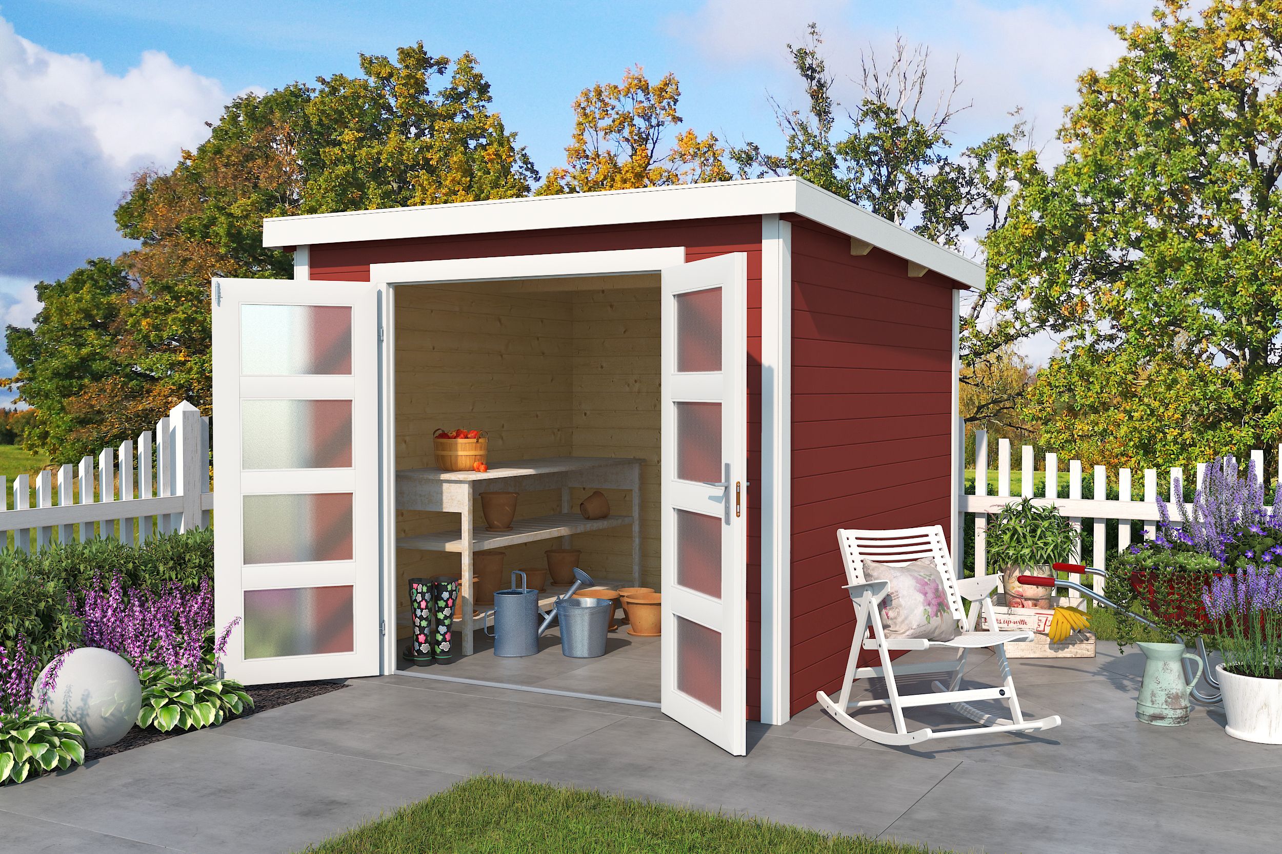 Garten- und Gerätehaus Zambezi 5 mit Pultdach
