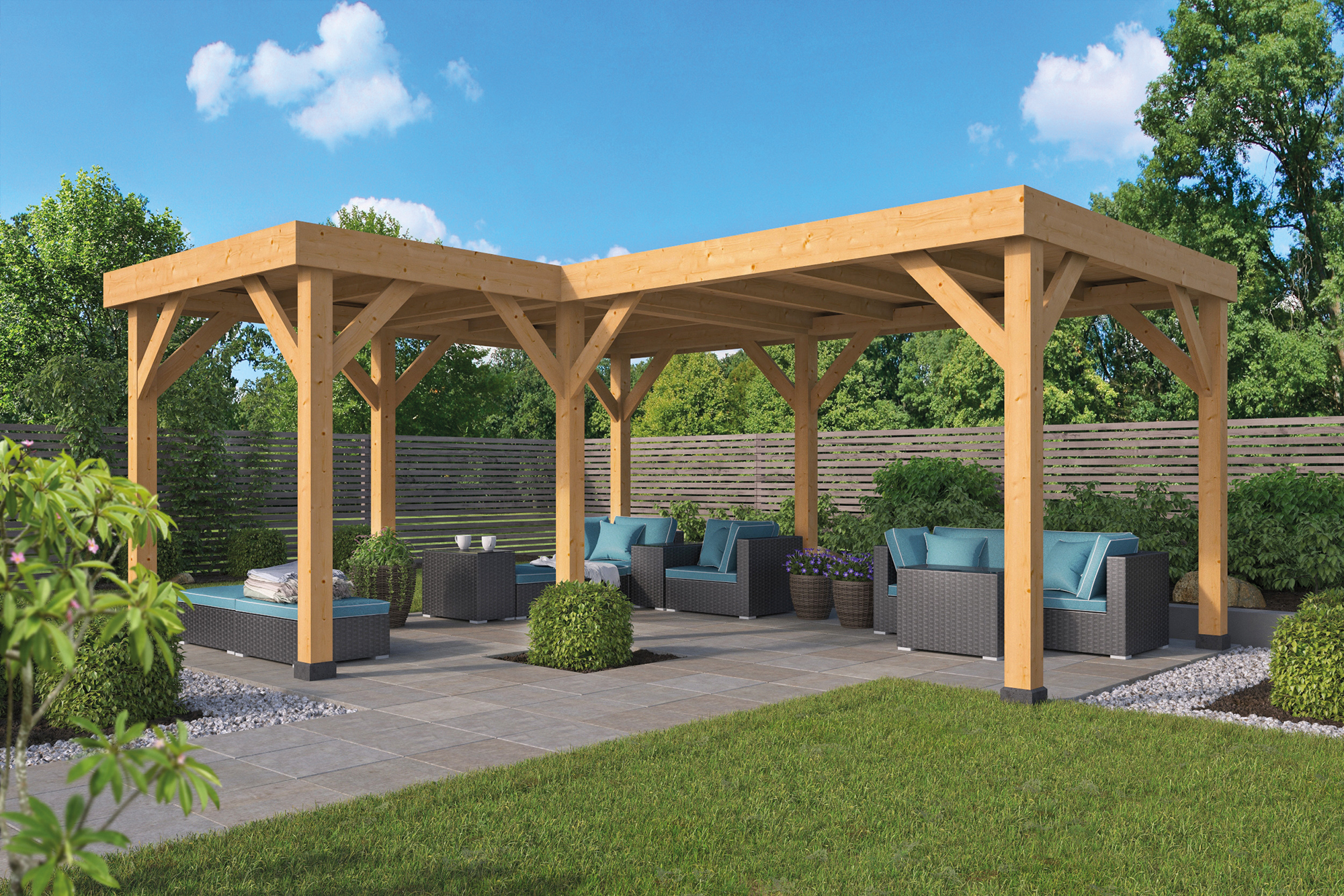 Gartenpavillon Beerze aus Douglasie