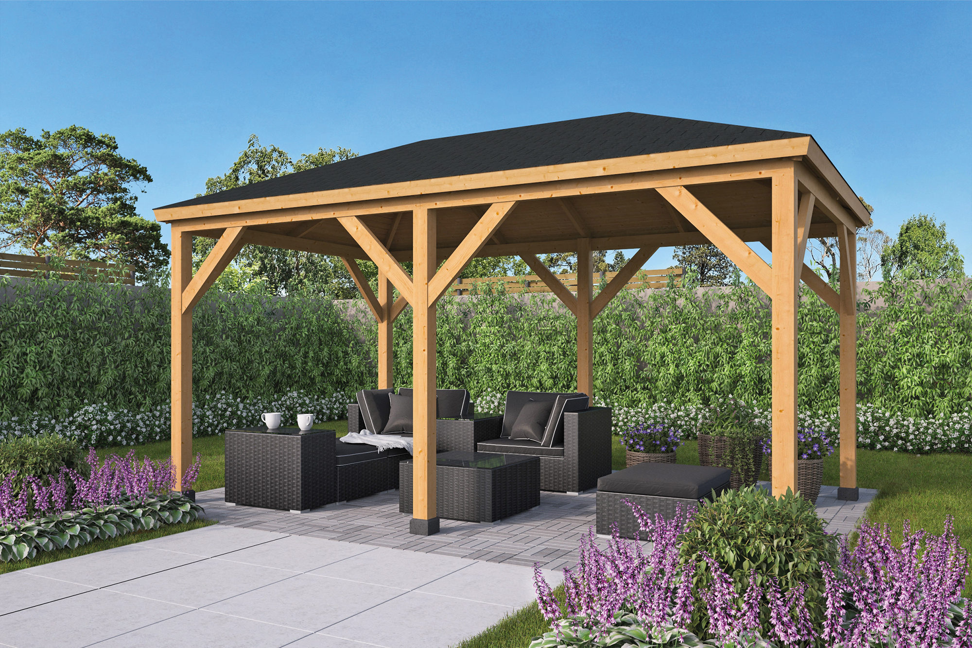 Gartenpavillon Samos aus Douglasie