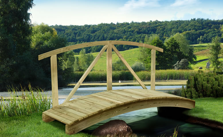 Gartenteichbrücke