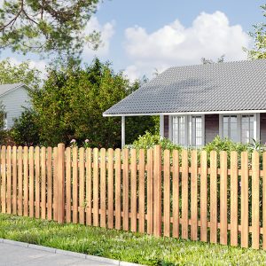 Komplettset Vorgartenzaun Lukas aus Douglasie / Friesenzaun