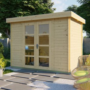 Garten-und Gerätehaus Minimodern mit Flachdach