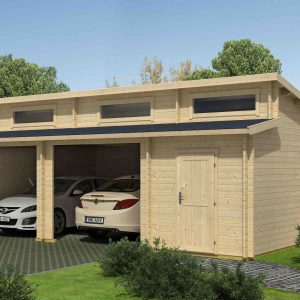 Doppelgarage aus Holz Hawaii