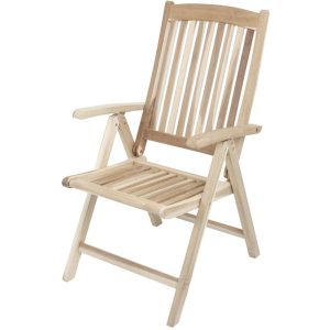 Hochlehner Java, 5-fach verstellbar, Teak C-grade, unbehandelt