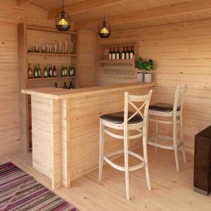 Holzbar / Theke