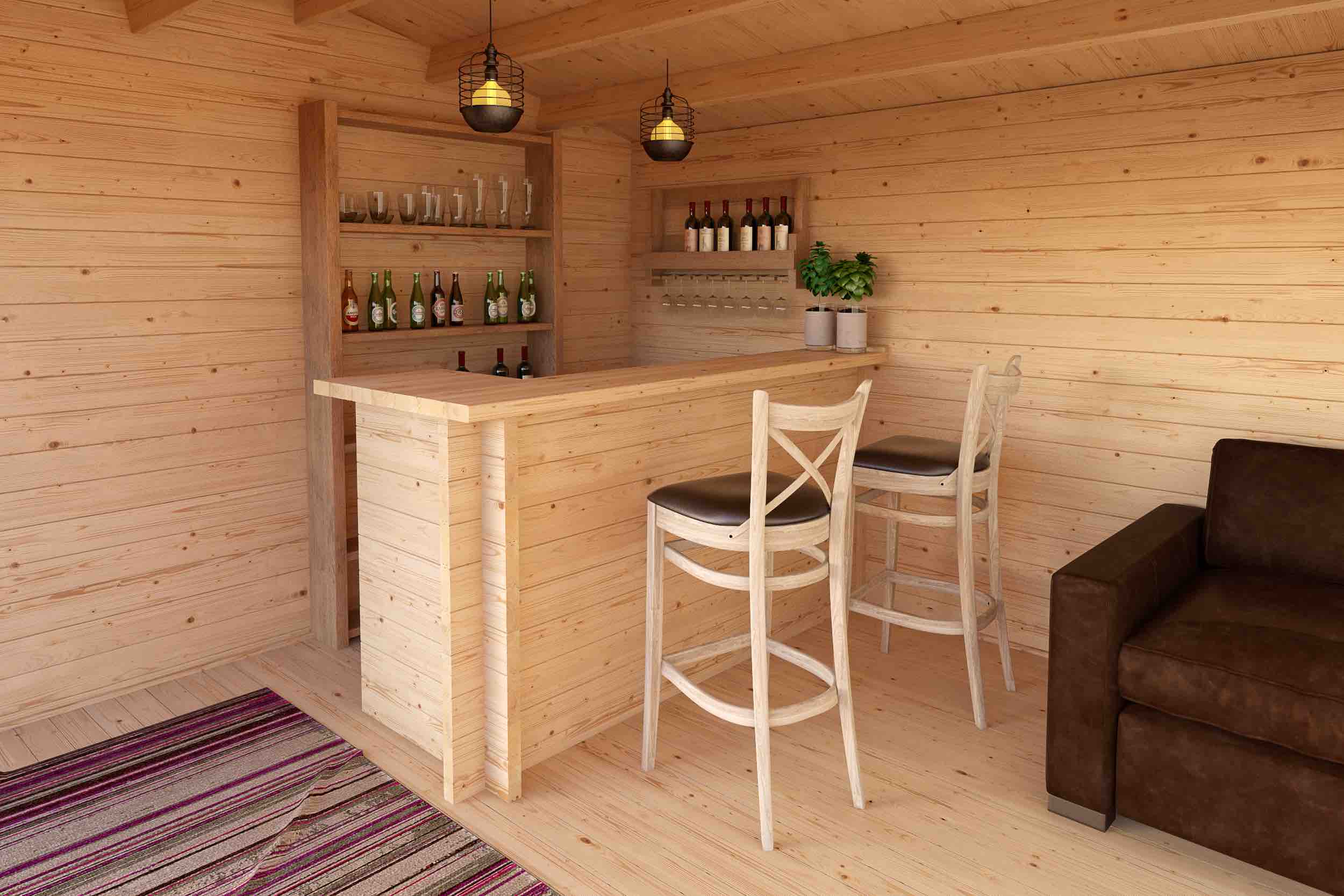 Holzbar / Theke