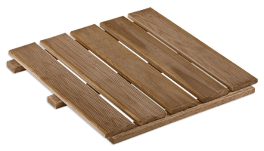 Holzfliese 50x50 cm kdi braun