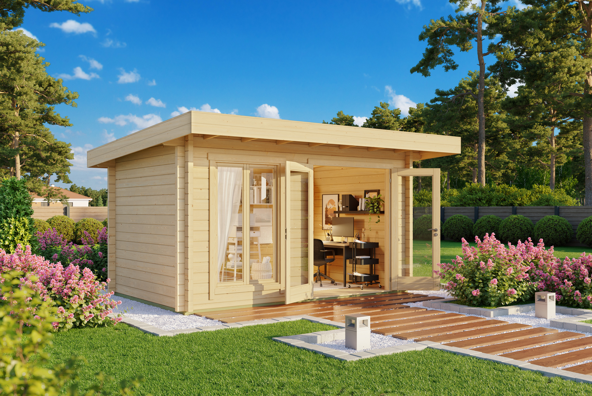 Home-Office-Gartenhaus Dorset 71 ISO