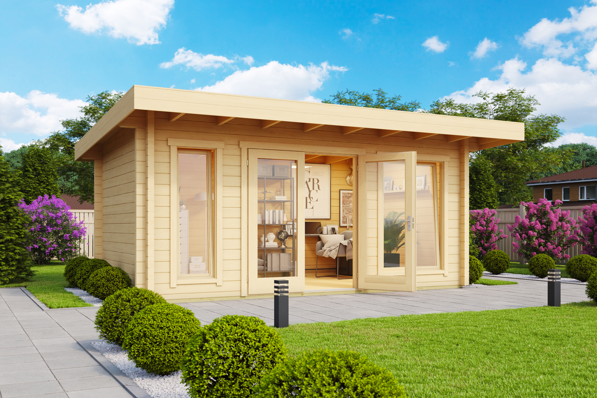 Home-Office-Gartenhaus Dorset 72 ISO