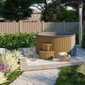 Hot Tub Ø 226 cm Parana Deluxe XL mit Innenwanne und Thermoabdeckung