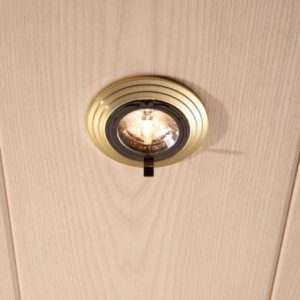 3er Set Einbauleuchte Moderna Star Gold / Einbaulampe