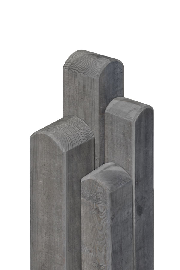 Pfosten Kiefer grau 9x9x190 cm