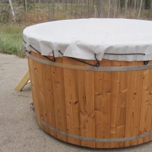 PVC Abdeckung für Badebottich Ø 160 cm mit Innenofen