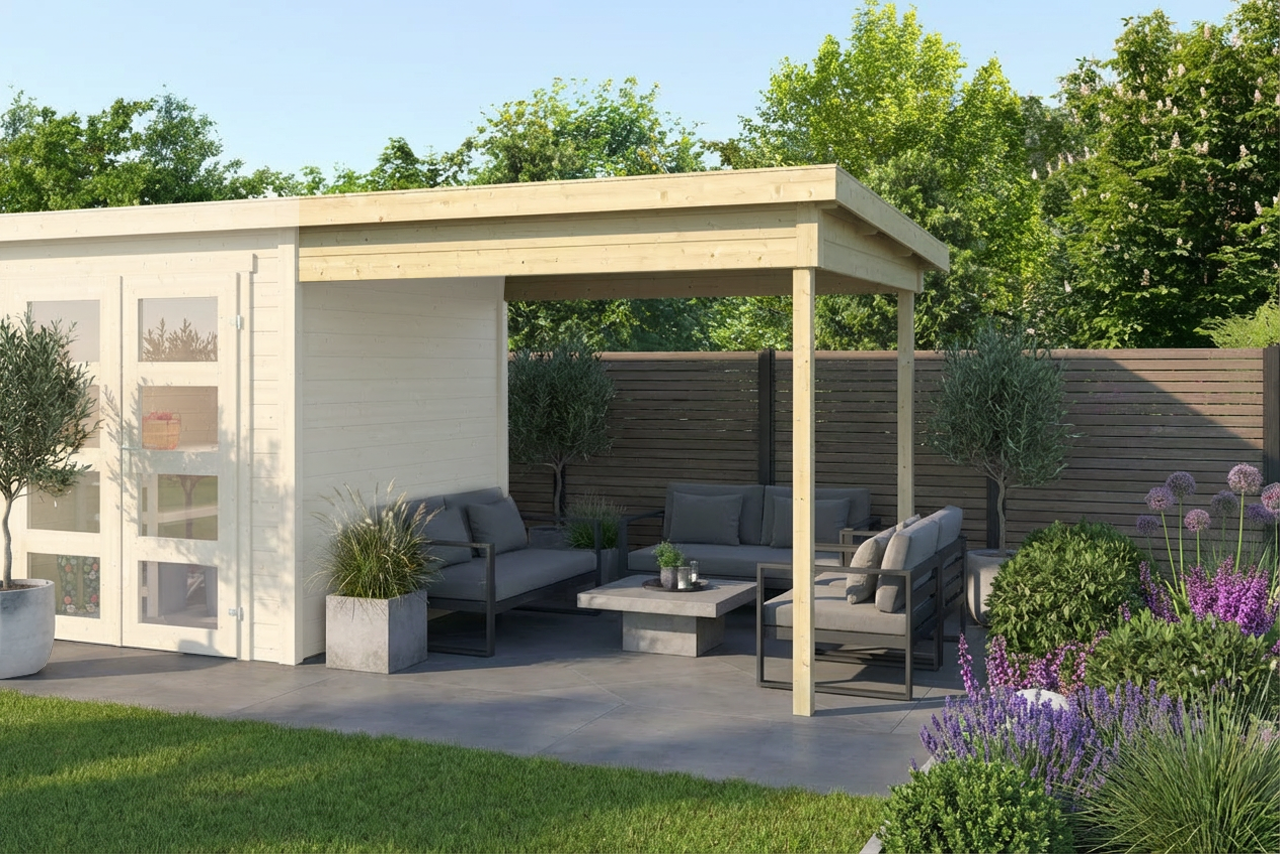 Anbau für Gerätehaus Zambezi 250x250