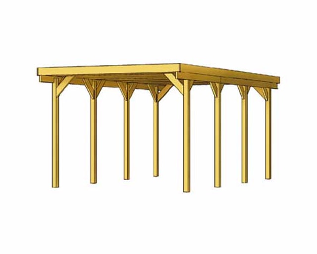 Einzelcarport Friesland 397 cm