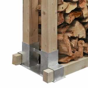 Stapelhilfe für Brennholz-Kaminholzregale