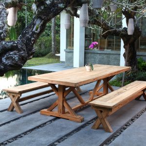 Tisch Kisar, Teak recycelt, unbehandelt