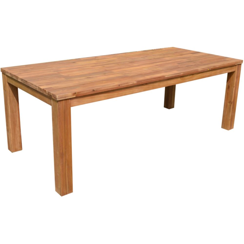 Tisch Pala, Akazie sandgestrahlt und geölt, L220 cm