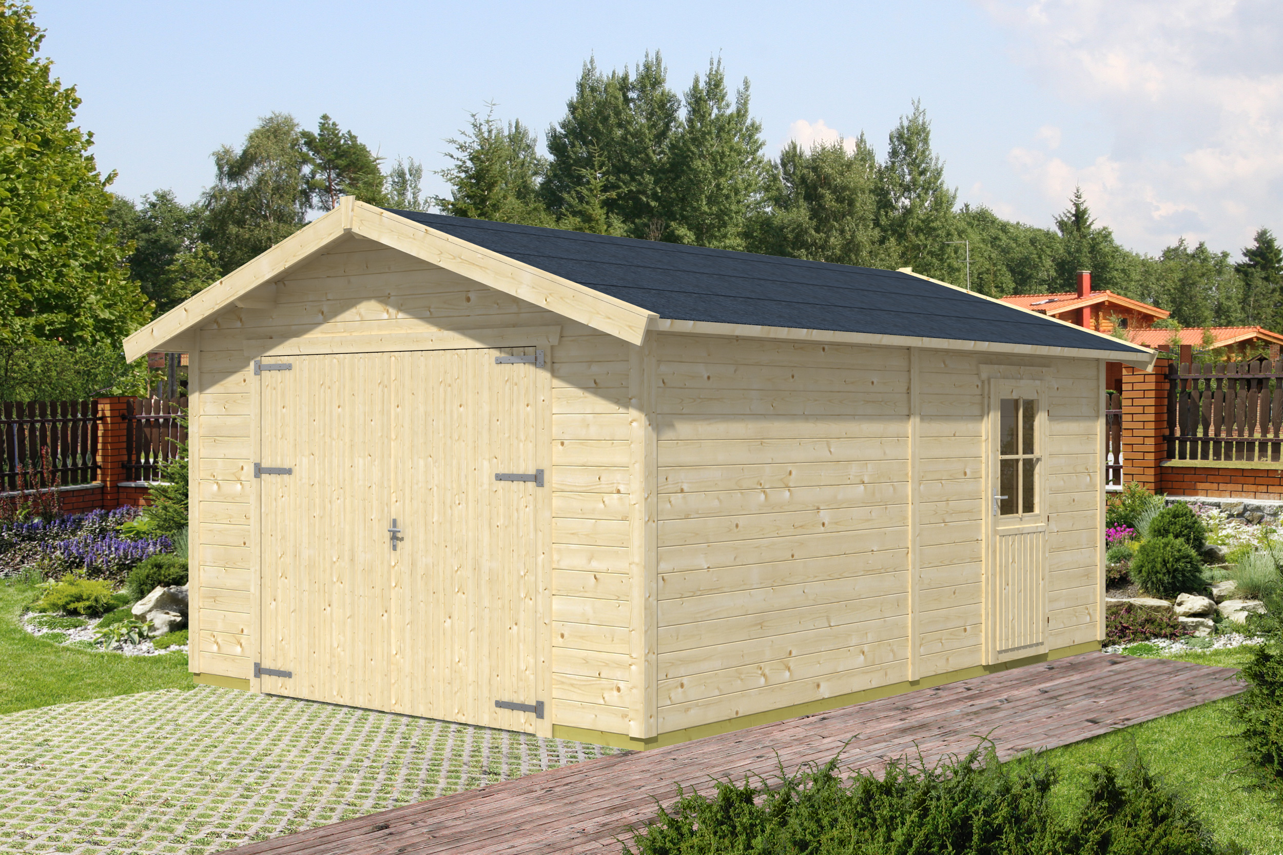 Holzgarage Varberg 1