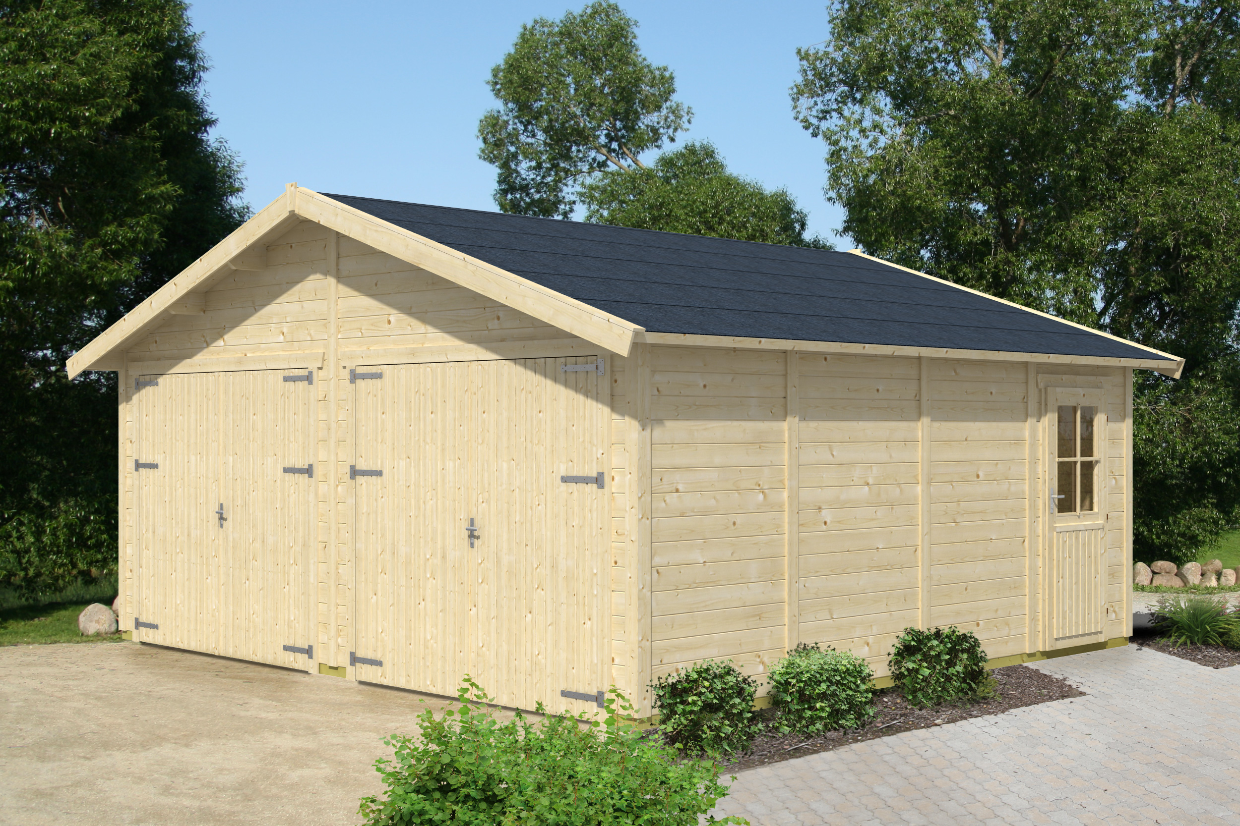 Doppelgarage aus Holz Varberg 3