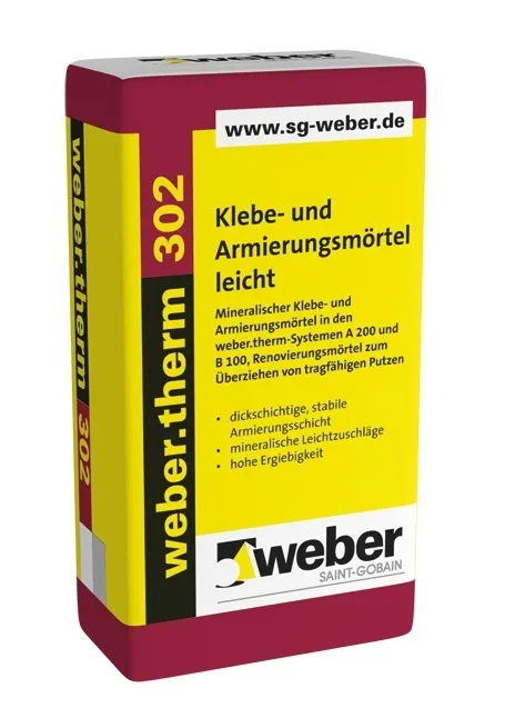 weber.therm 302 Klebe- und Armierungsmörtel leicht 25 kg naturweiß