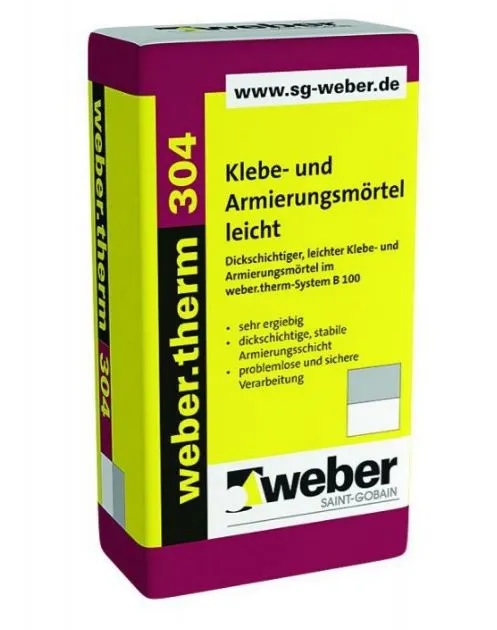 weber.therm 304 Klebe- und Armierungsmörtel leicht 25 kg naturweiß