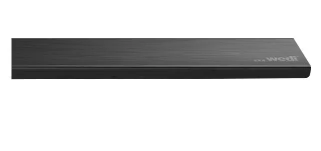 wedi Fundo Rinnenabdeckung standard Edelstahl V2A gebürstet metallic black