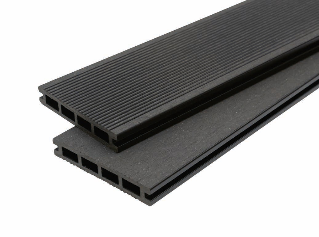 WPC Terrassendielen Basic Dunkelgrau 20x120 mm